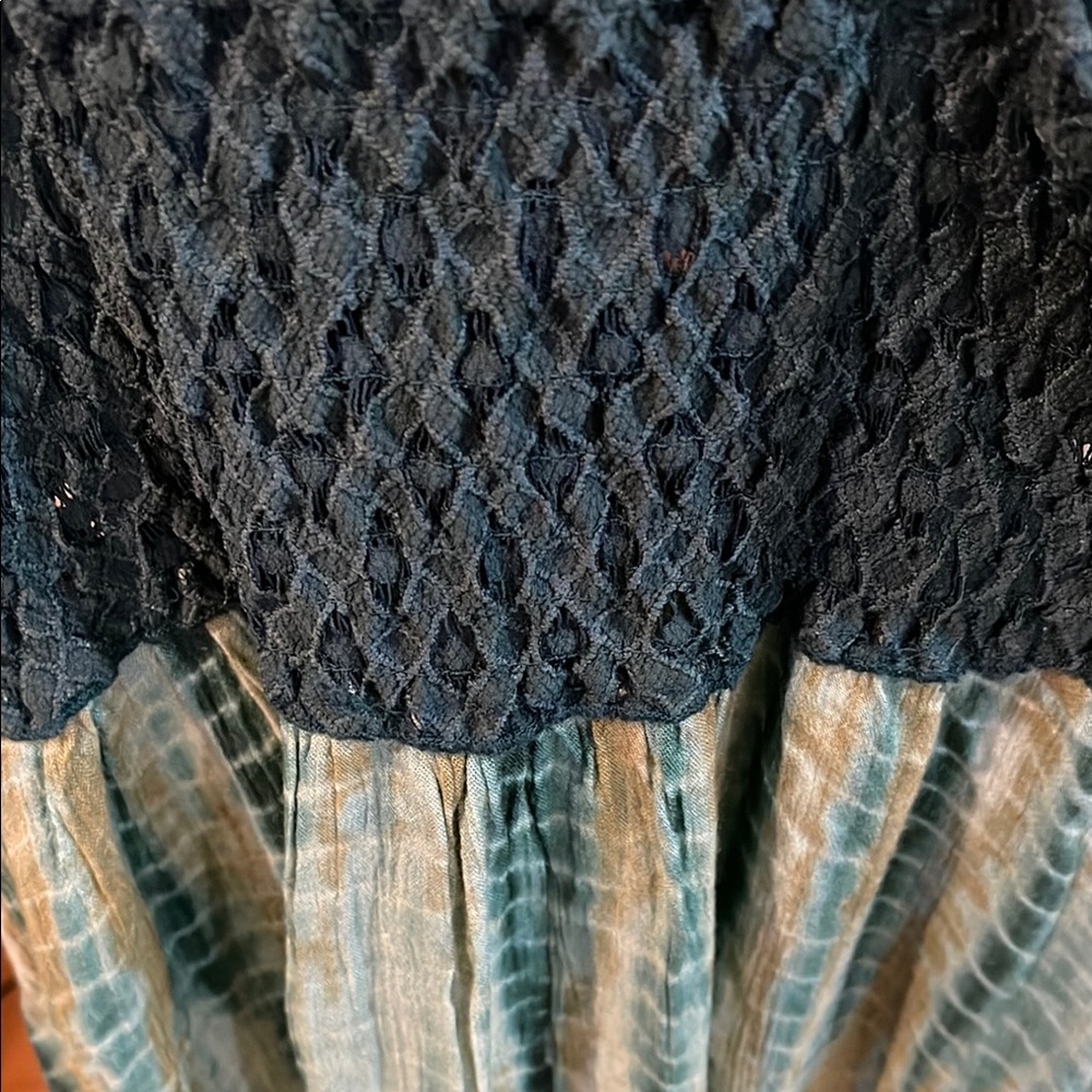 Free People Hunter Green Lace Mini Dress - Picture 6 of 7